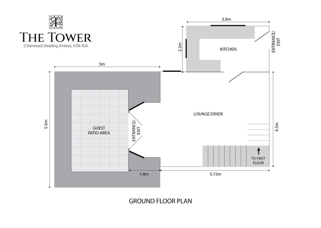 The Tower, Moray Firth Holiday Home Kinloss 外观 照片